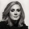 Adele's Close-Up Face Headshot Portrait Celebrity Photo