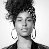 Alicia Keys' Close-Up Face Headshot Portrait Celebrity Photo