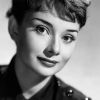 Audrey Hepburn's Close-Up Face Headshot Portrait Celebrity Photo