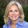 Jill Biden's Close-Up Face Headshot Portrait Celebrity Photo