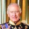 King Charles III's Close-Up Face Headshot Portrait Celebrity Photo