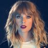 Taylor Swift's Close-Up Face Headshot Portrait Celebrity Photo